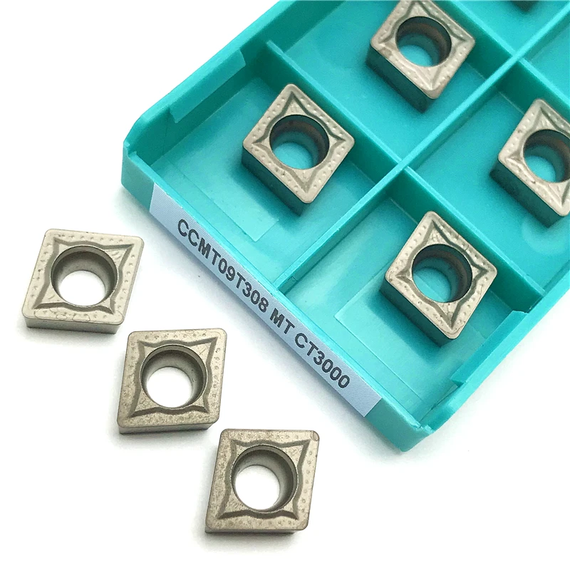 CCMT09T304 CCMT09T308 MT CT3000 Cermet Utensile per tornitura interna Inserti per tornitura di alta qualità Utensile per tornio in metallo Lavorazione dell'acciaio