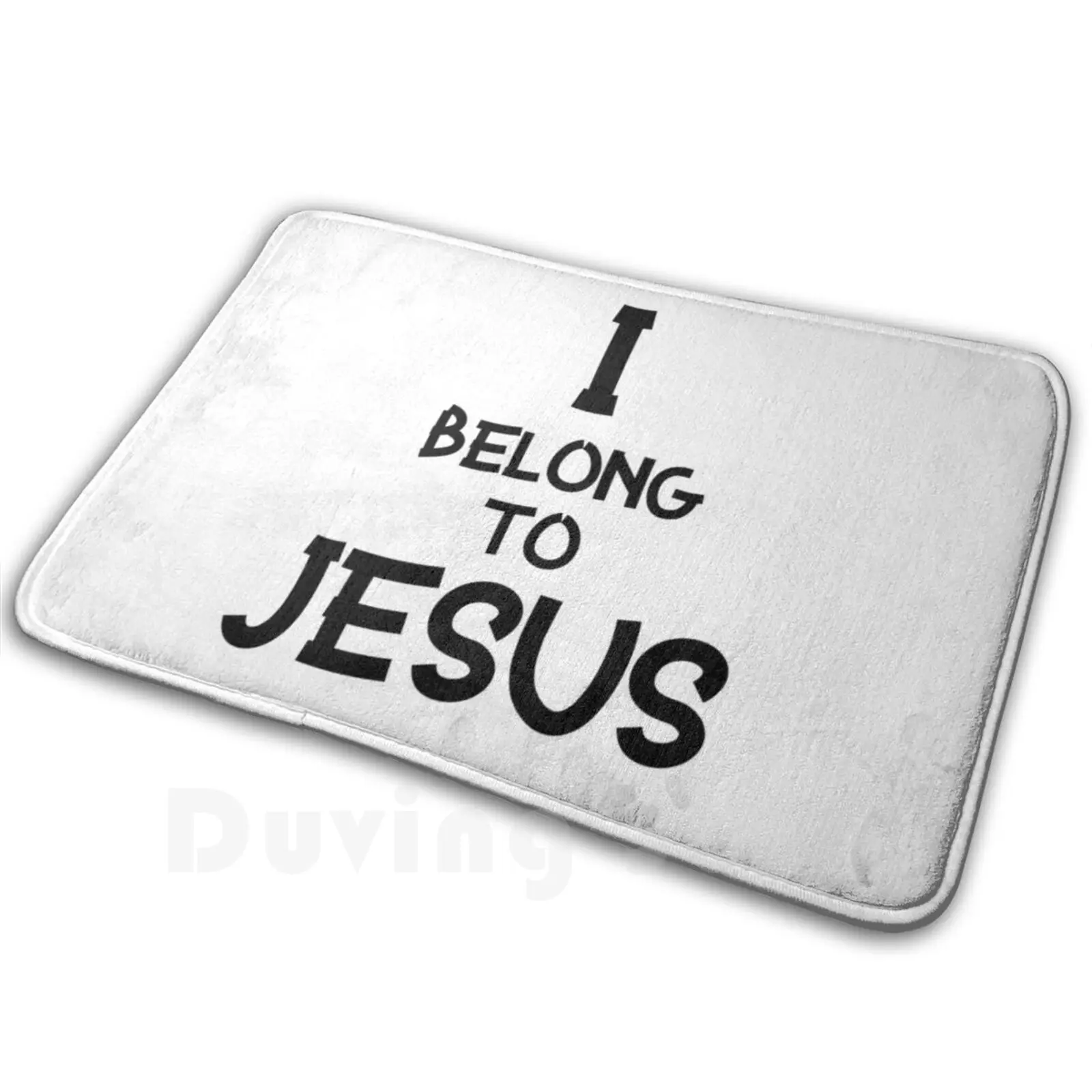 I Belong To Jesus Carpet Mat Rug Cushion Soft Non-Slip Funny Religion Kaka Jesus Evangelical Evangelic Colorful Christ