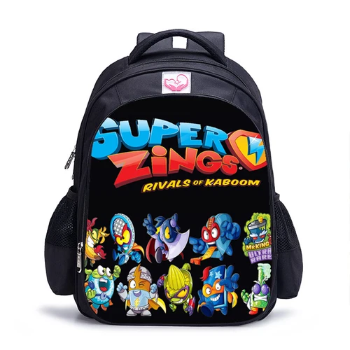 Mochilas escolares para niños Super Zings de 16 pulgadas, Mochila ortopédica para niños, mochilas escolares para niños y niñas, bolsas infantiles de dibujos animados, regalo