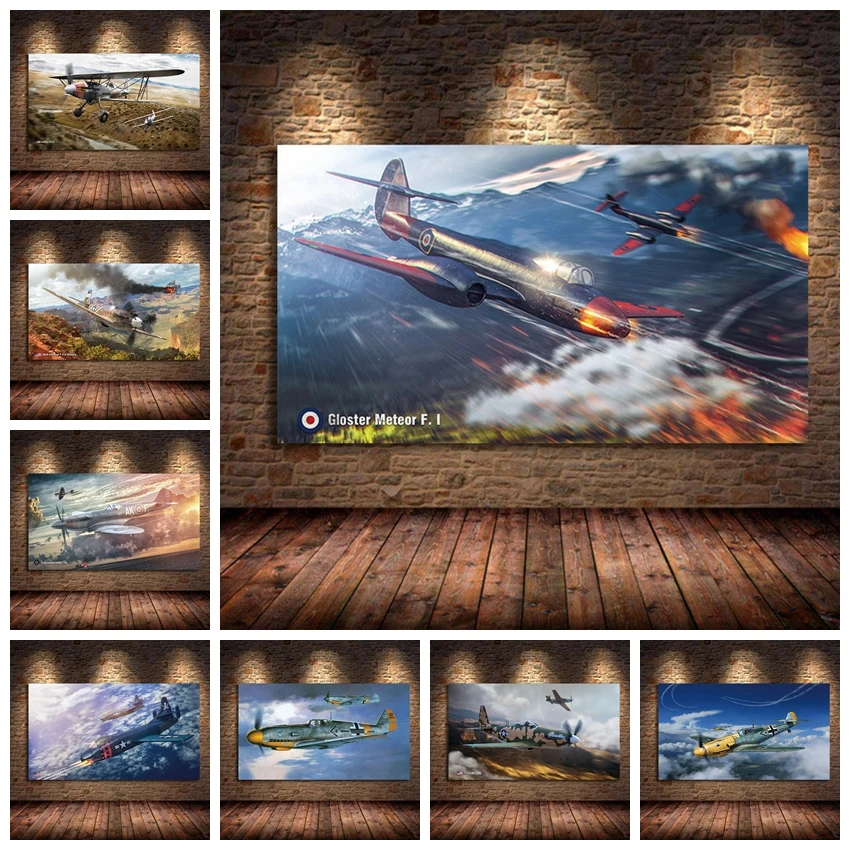 

Fighter Air Battle Monoplane Classic Aircraft Plane 5D DIY Diamond Painting Crystal Art Mosaic Rhinestone Embroidery Home Decor