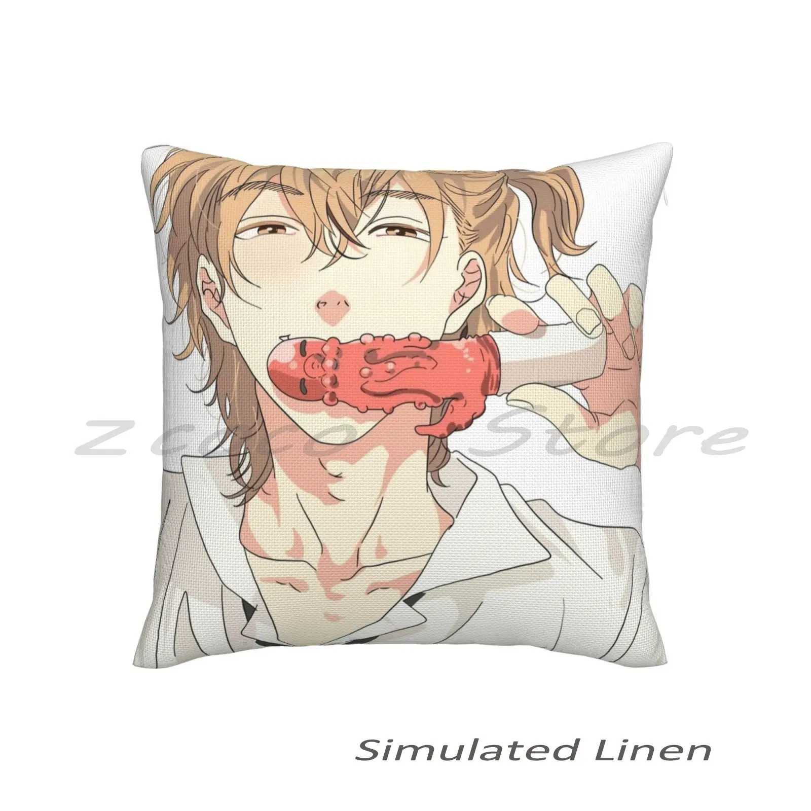 Kyousuke Yaguchi , Yarichin Club Personalized Diy Pattern Plush Linen Velvet Comfortable Pillow Case Kyousuke Yaguchi Yarichin