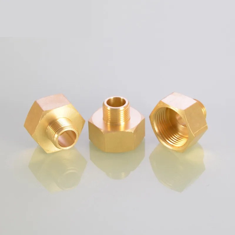 Brass 1/8 1/4 3/8 Female to Male Threaded Hex Bushing Reducer Copper Pipe Fitting Water Gas Adapter Coupler Connector