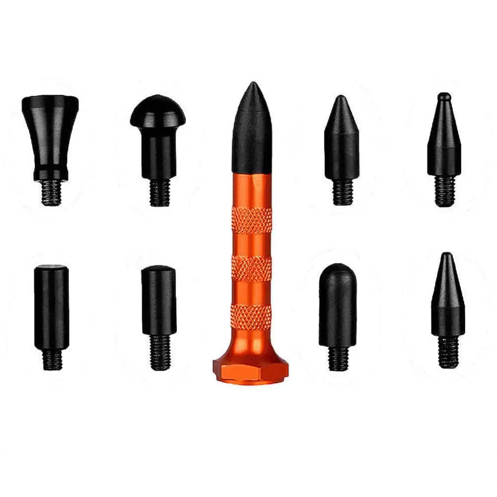 80% Hot Sale 10Pcs Paintless Dent Removal Repair Tools 9 Heads Tap Down Pen Set Accessory without Hammer