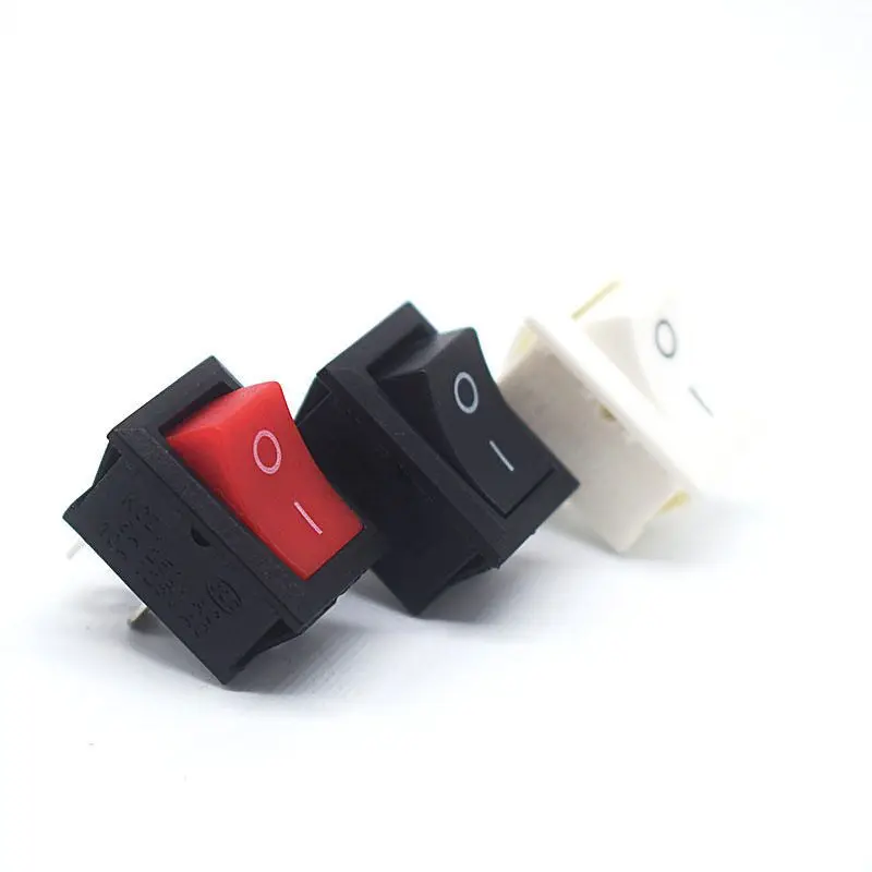 10 Buah/Banyak KCD1 2 Pin 250V 3A Perahu Switch 21*15 Snap-In SPST ON OFF Rocker posisi Switch