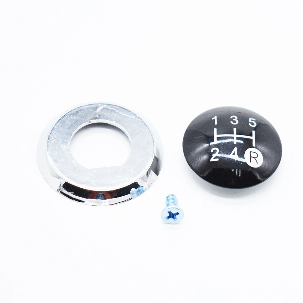 5 Speed Gear Shift Knob Cap Trim Cover Emblem Badge For Toyota Yaris 09-13 Corolla Rav4 AYGO C-HR Avensis Verso Urbancruiser