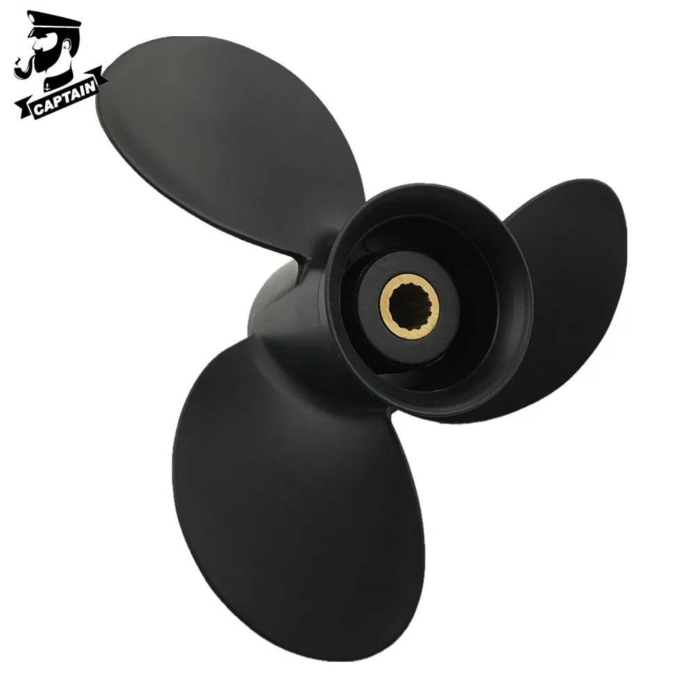 Captain Propeller 9.25x8 3BAB64516-1 Fit Tohatsu Outboard Engines 9.9HP 15HP 18HP 20HP MFS15C MFS20C MFS9.9C 14 Tooth Spline