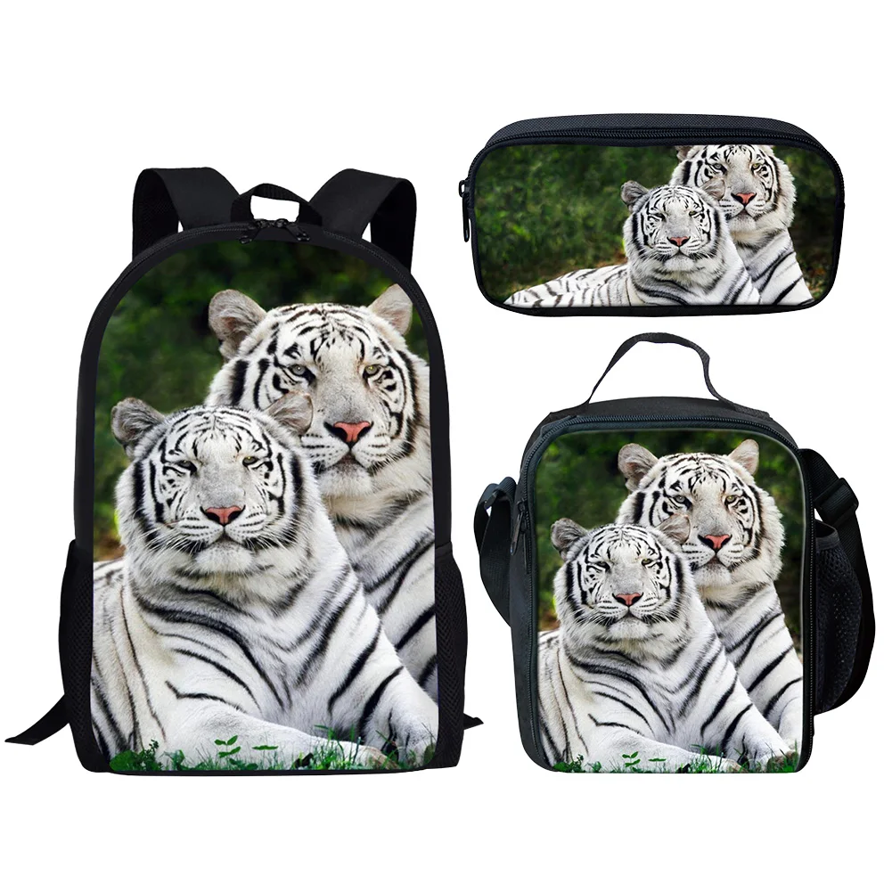 2025 Cute Tiger Animals Print Backpack Women Travel Backpacks Female School Bag for Teenage Girls Book Mochilas