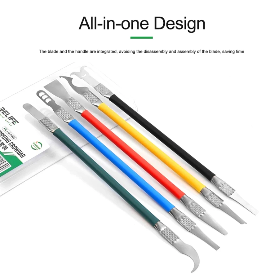RELIFE CPU Dedicated Disassembly Set RL-049B motherboard chip IC Remove glue Disassemble stick phone repair tool For iphone ipad