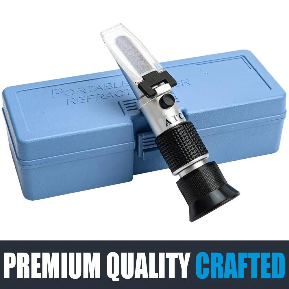 Seawater Refractometer RHS-100ATC 0-10% Salinity 1.000-1.070 Salt Specific Gravity Seawater Salinometer For Aquarium