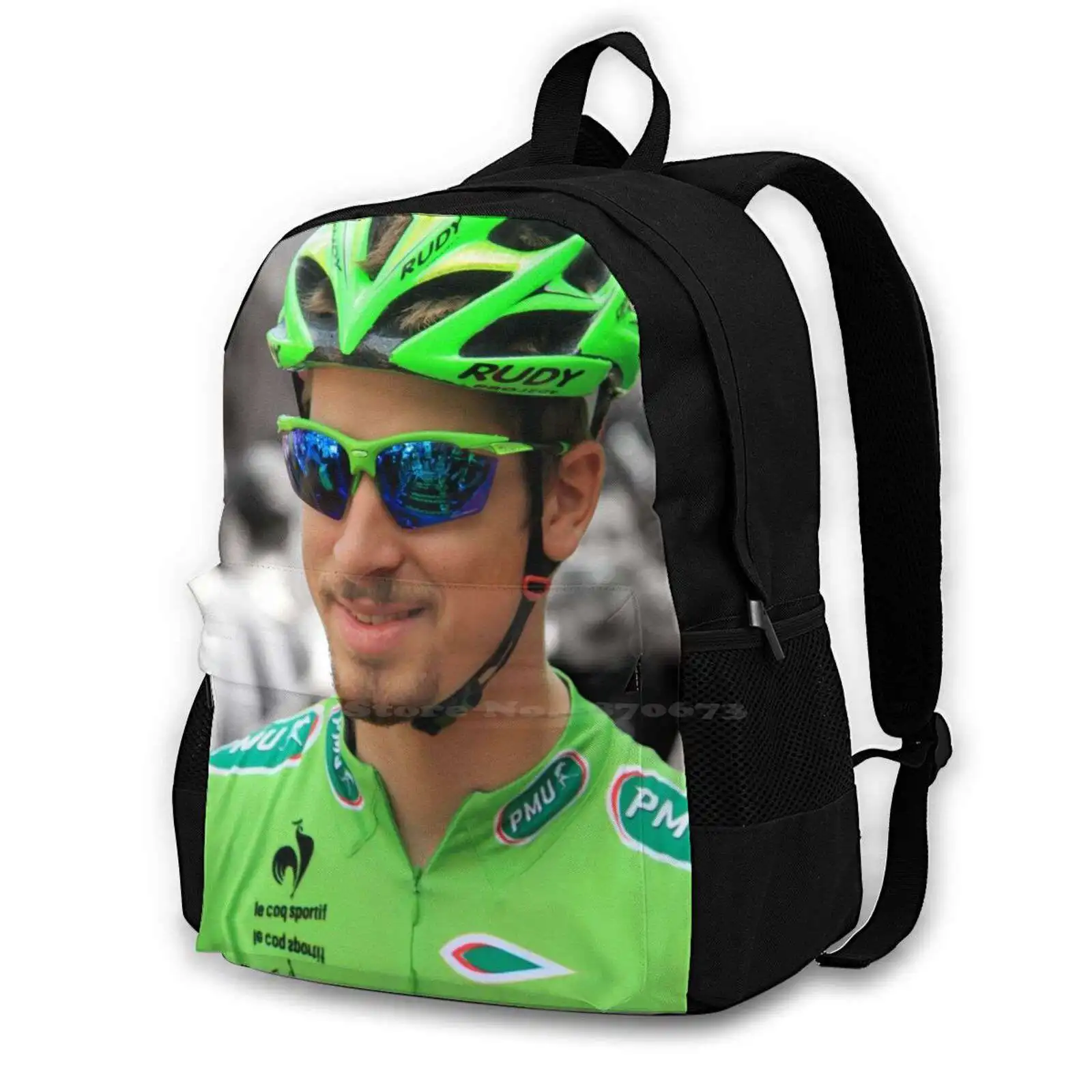 Pattern Design Laptop Travel School Bags Peter Sagan Zargan Great Slovakia Green Mountain Cycling Bicycle Bike Tour De France