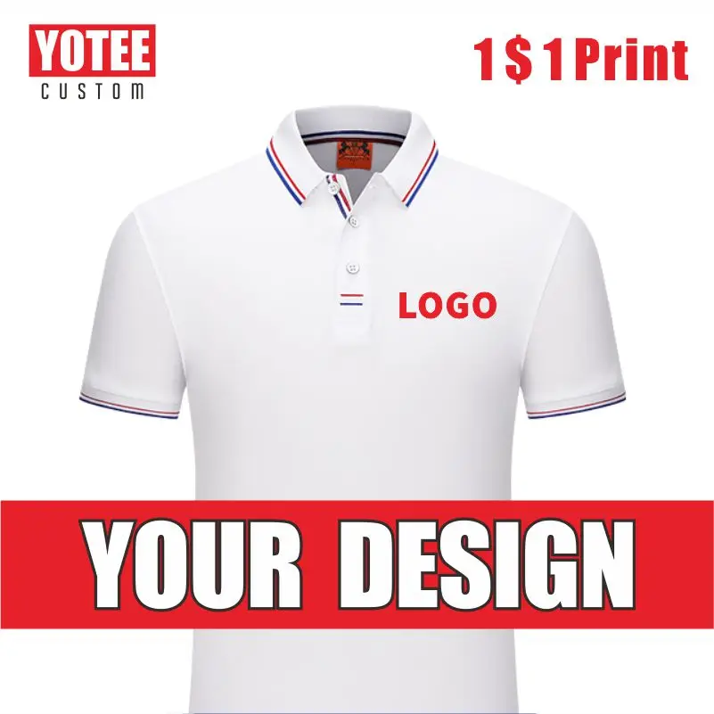 

YOTEE2021 new Polo shirt casual company custom embroidery Polo shirt men short sleeve high quality polo