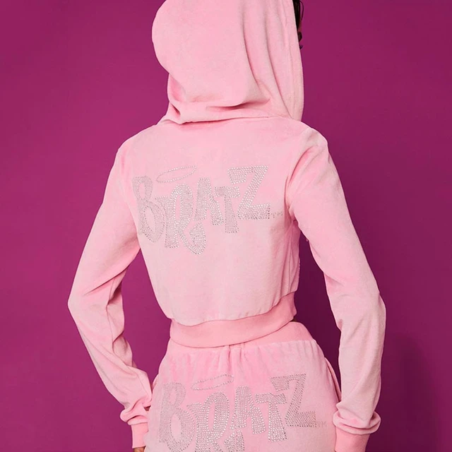 Pink velvet zip up hoodie hotsell