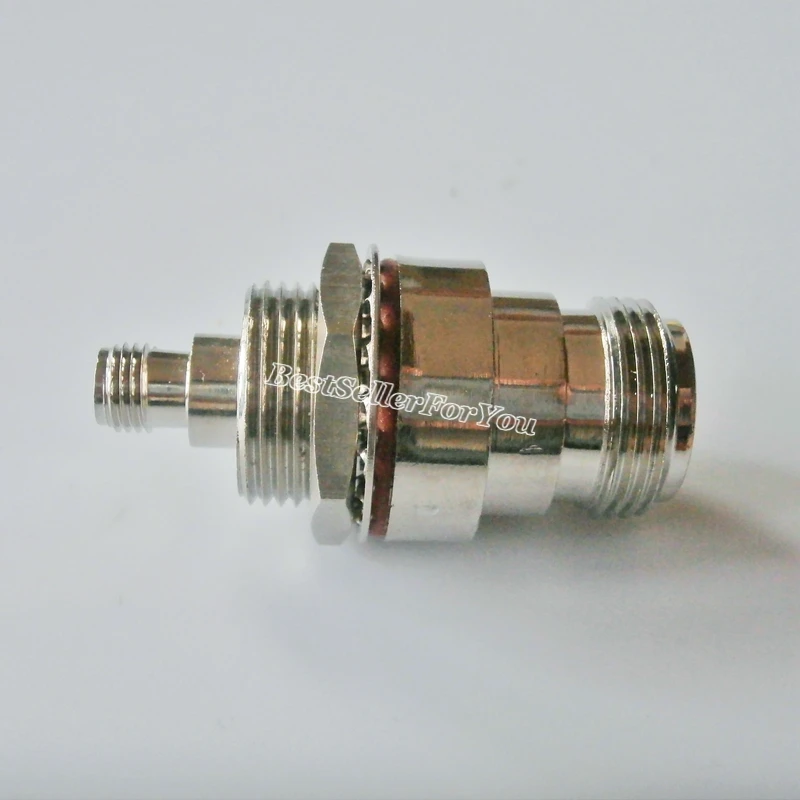1X N Female Jack With Nut Bulkhead To SMA Connector Female Adapter RF Connector