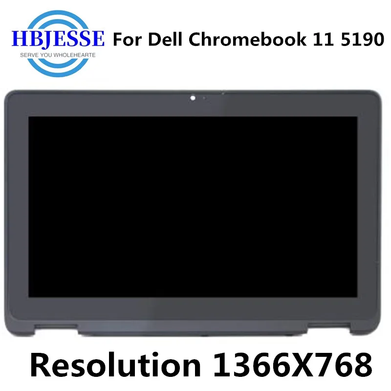 

Test well 11.6" LED LCD Touch Screen Digitizer Assembly With Bezel For Dell Chromebook 11 5190 P28T 2 in 1