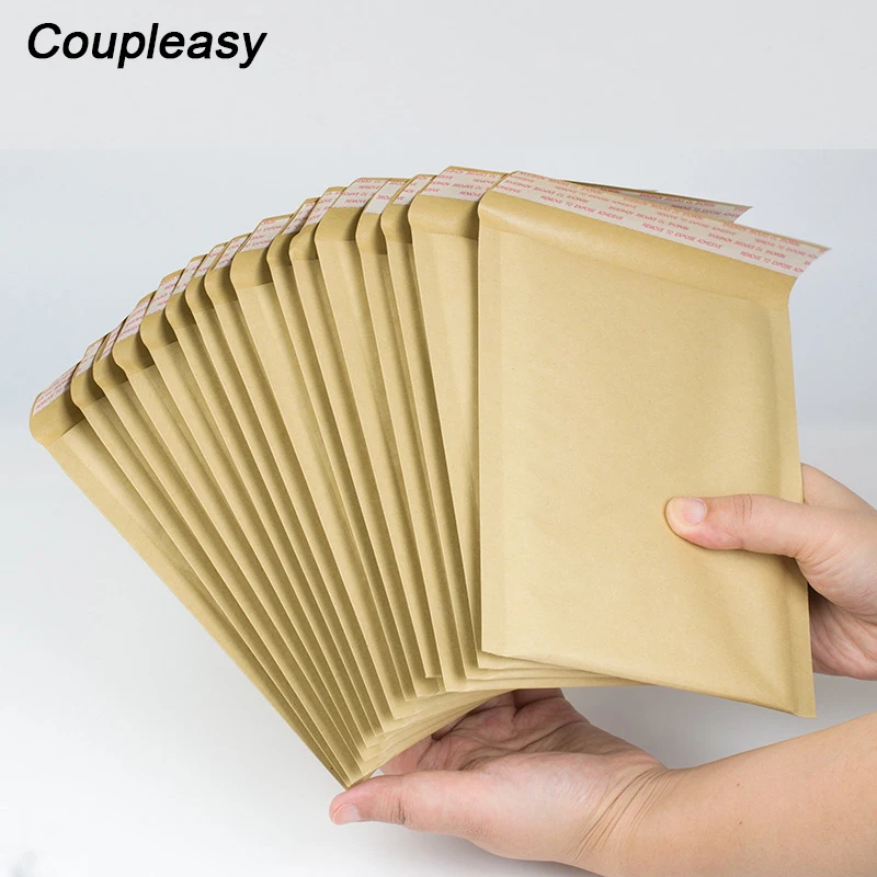 50 Stks/partij Primaire Kleur Kraftpapier Bubble Mailer Self Adhesive Seal Verzending Enveloppen Met Bubble Schokbestendig Mail Verpakking