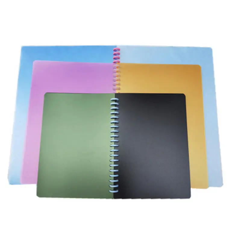 5 Sheets A4 A5 B5 Notebook Page Binder Candy Color PP Loose-leaf Cover 30 26 20 Hole index Divider Separator Accessory