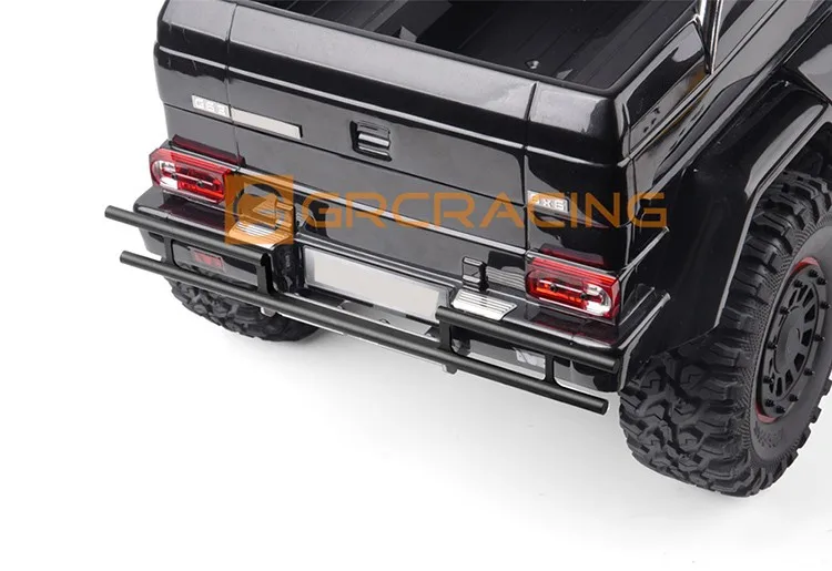 Grc Metal Rear Anti-collision Rear Bumper With Guard Protective Bottom Plate For Traxxas 1/10 Trx4 G500 Trx6 G63 Crawler Car