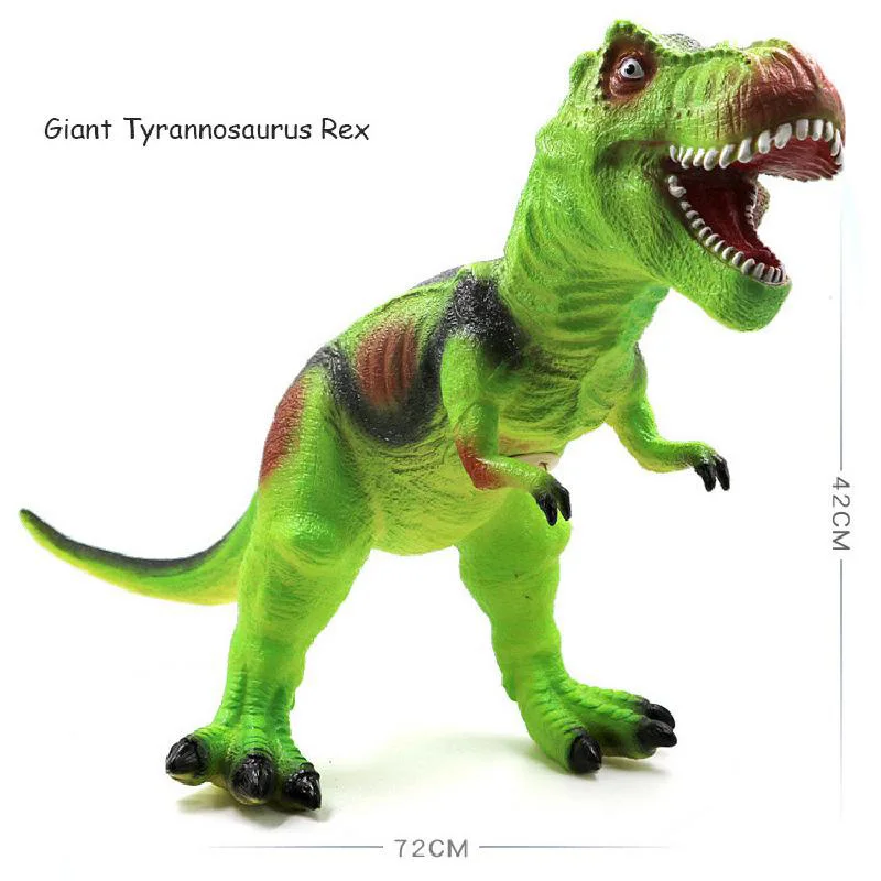 42-84cm grande modello di dinosauro squalo plastica lavabile Muppet tirannosauro Rex Raptor World Park modello per regalo di compleanno dei ragazzi