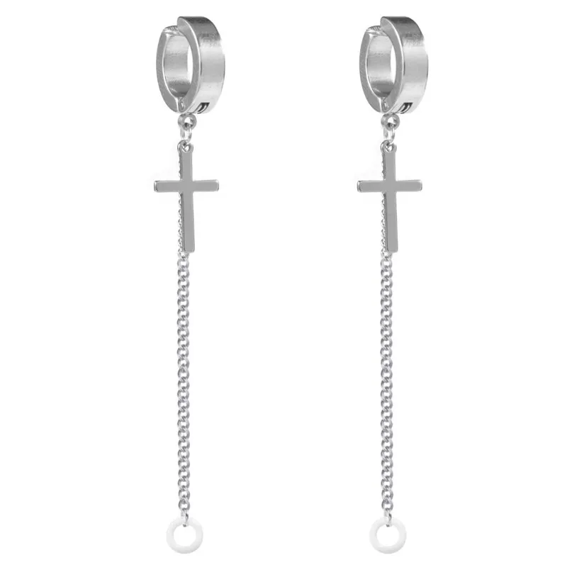 2Pcs Stainless Steel Anti-Lost Earphone Accessories Unisex Punk Earrings For Airpods Pro 1/2 For Airpods Case Earring Jewerly