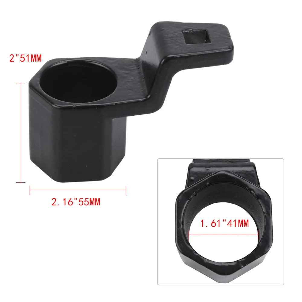 Llave de polea de acero al carbono para extracción de manivela de coche, herramienta de soporte para motores Honda Acura, RS-TC032, color negro