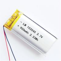 2/5/10pcs 3.7V 900mah 102045 Lithium Polymer ion Battery 2.0mm JST Connector