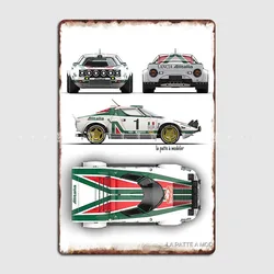 Lancia Stratos Rally Metal Sign Club Party Club Bar Retro Painting Décor Tin Sign Poster