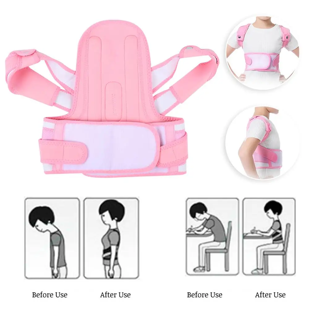 Newest Children Back Posture Correction Belt Support Correct Spinal Curvature Prevent Hunchback Straight Neck Head Fixation Belt