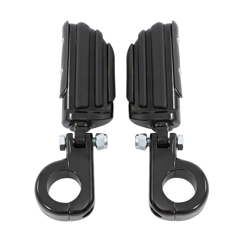 

Motorcycle 32mm 1-1/4" Highway Engine Guard Footpeg Pegs Footrest Mount Clamps For Harley Touring Dyna