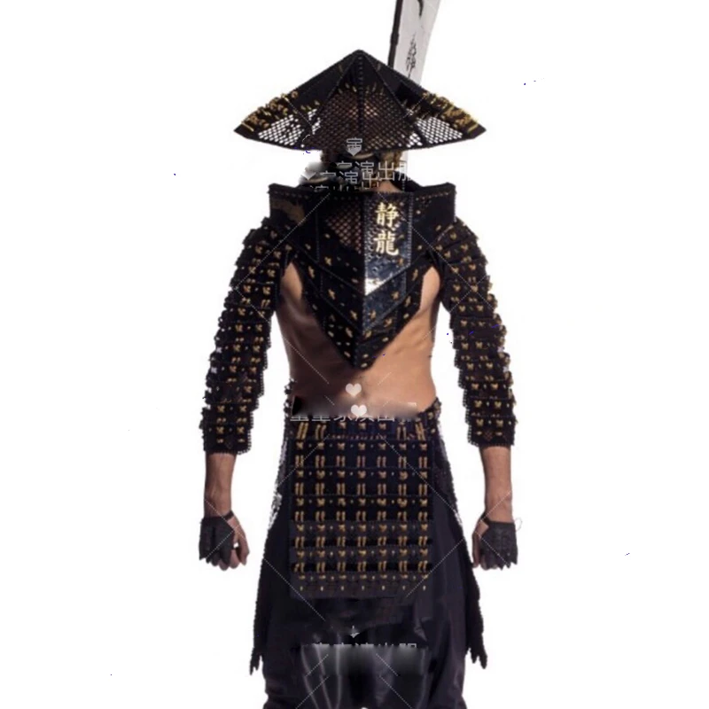 

Model Catwalk Black ninja bar gogo costumes Chinese style costumes ds costumes Japan Ninja Japanese cosplay costume