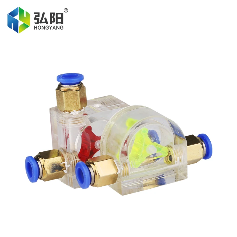 Spindel Motor Flow Indicator Water Koelsysteem Koelvloeistof Filter Roterende Waarnemer Aangesloten Op 8Mm Waterleiding