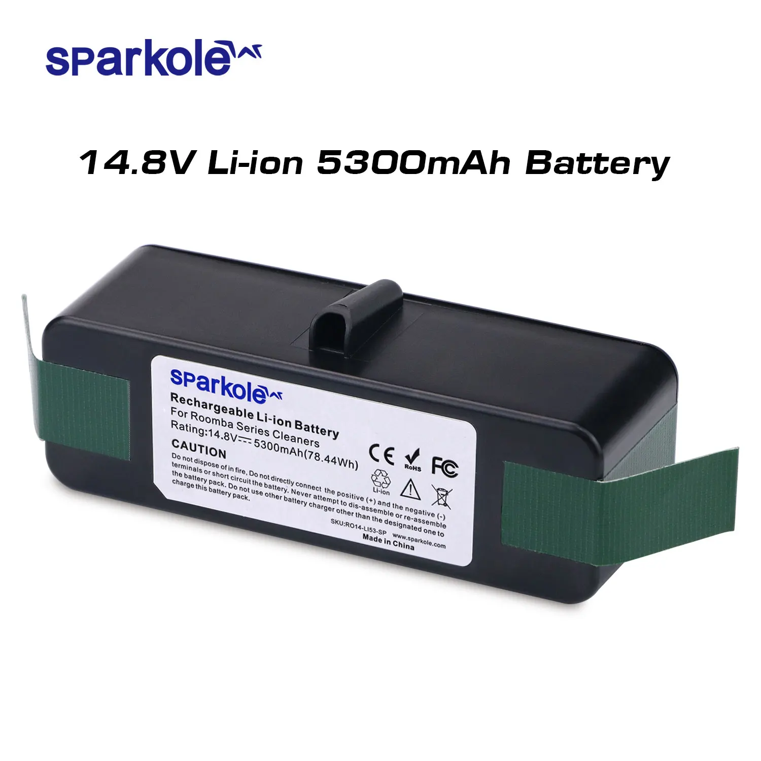 

Sparkole 5.3 Ah 14.8V Li-ion Battery for iRobot Roomba 500 600 700 800 Series 555 560 580 620 630 650 760 770 780 790 870 880 R3