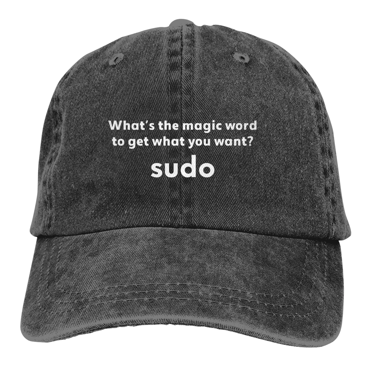 Funny Joke Magic Word Sudo Debian Unix Engineer Design The Baseball Cap  Outdoor Custom Linux Program it crowd Programer Hats