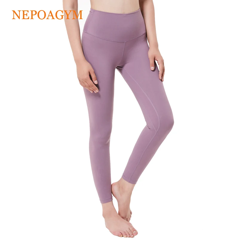 Nepoagym Women High Waisted Yoga Leggings Soft Yoga Pants with Hidden Pocket Sports Tights Fitness Pant Gym Leggings