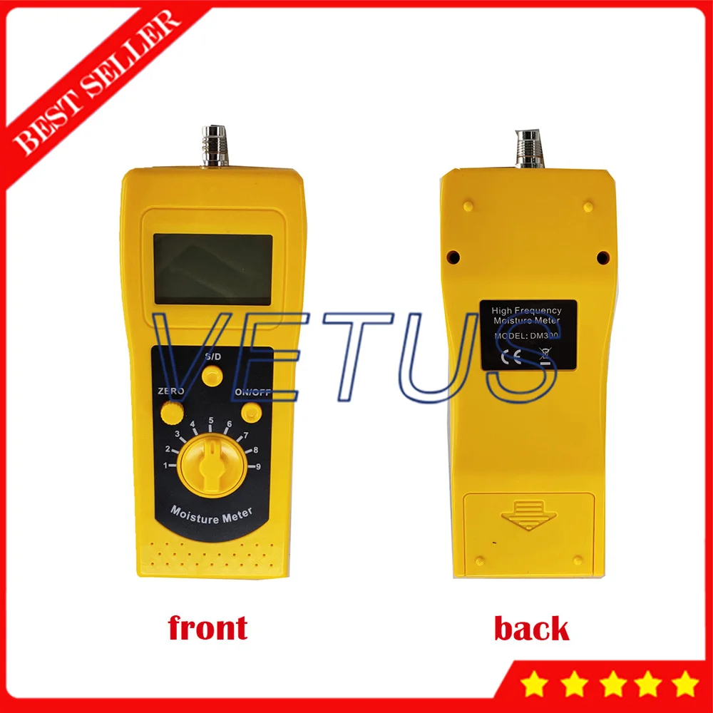 Moisture Meter Gauge Moisture Content Tester With Measuring Range 0%-80% 4 Digital LCD For Soil Silver Sand Coal Powder Testing