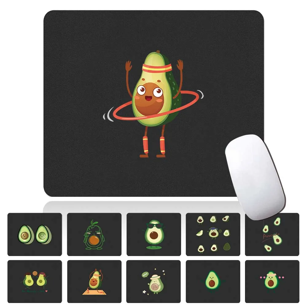 Cute Avocado Pattern Mouse Pad Anti-student Notebook Pad Keyboard Protection Pad Office Desktop Waterproof Mouse Pad