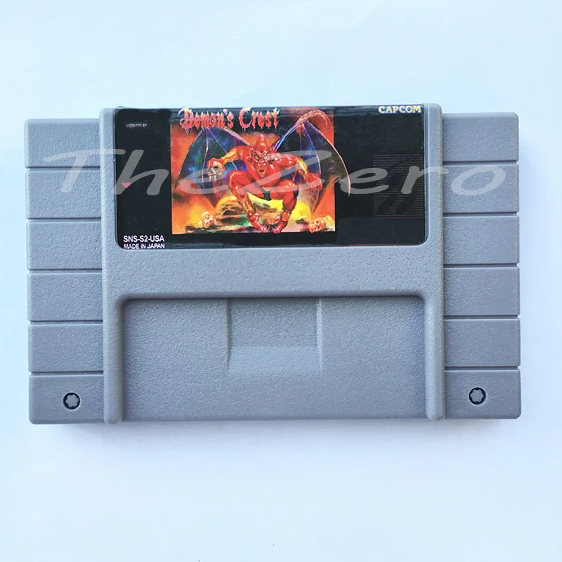 Demon's Crest Demons Crest Video Game USA Version for 16 bit Super Game Card Cartridge Card for 46pin NTSC Game Player