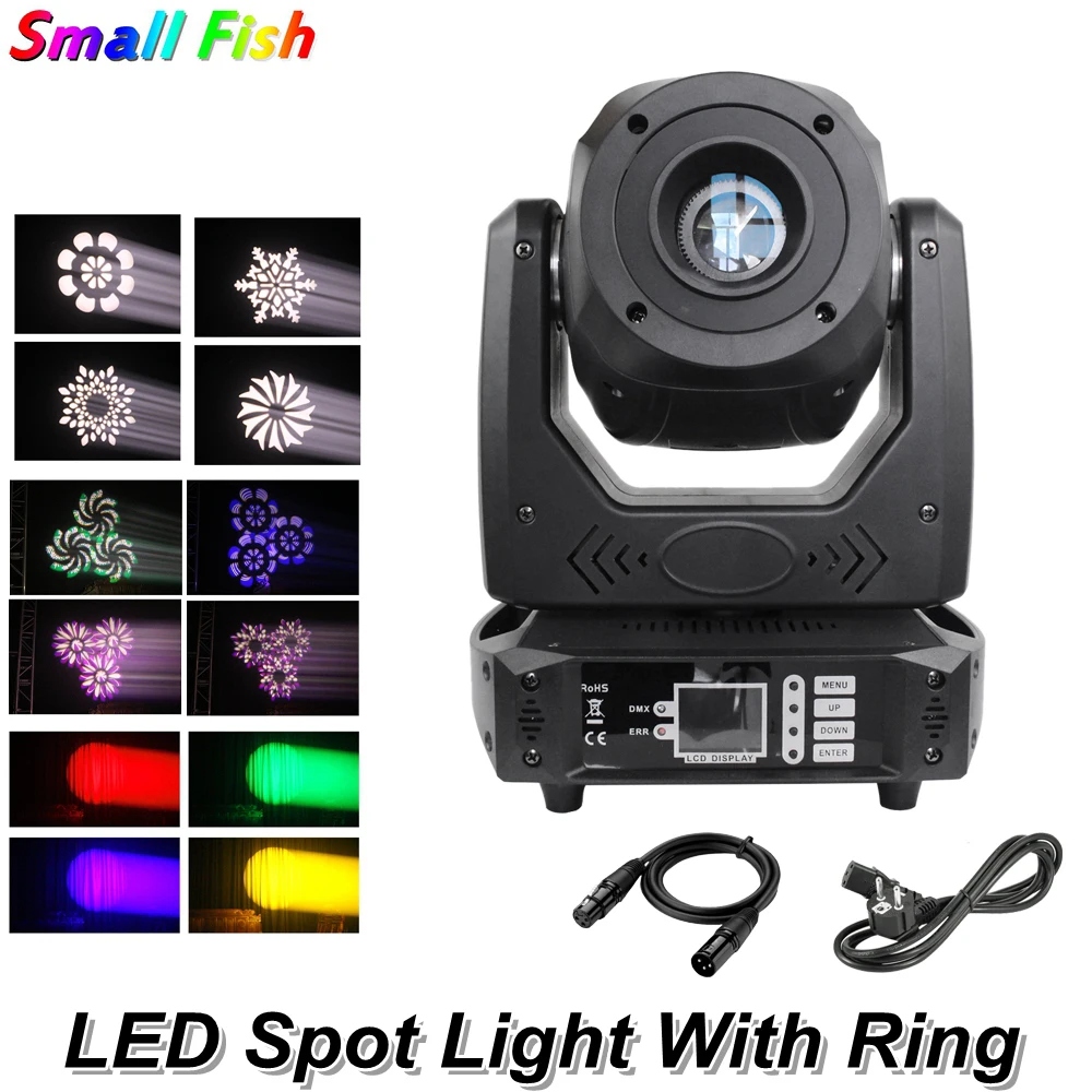 

LED 200W Spot Moving Head Light With LED Ring DMX512 Music Sound For DJ /Bar /Party /Show /Stage Effect Lighting Night Club