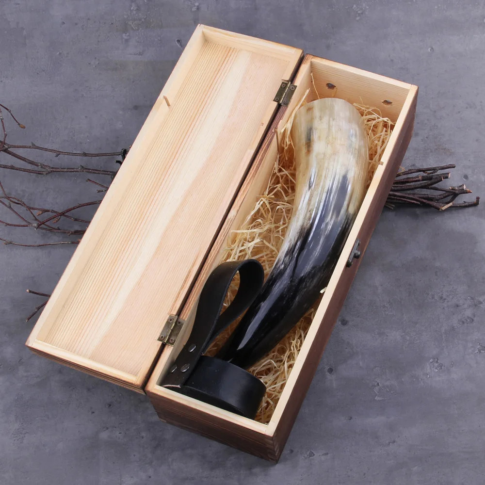 

Ручная работа, домашняя реальная фотокружка викингов с кожаным чехлом