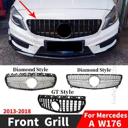 Frontgrill Racing Grill Mesh Tuning Zubehör für Mercedes A-Klasse A45 W176 2013–2018 2019+ A180 A200 A260 GT Diamond Style