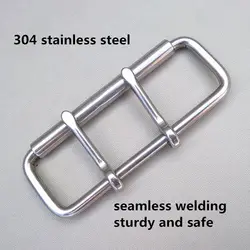 Stainless Steel Weightlifting Belt Buckle 60mm Waistband Roller Buckle Double Pin Bag Buckle 52mm 102mm Inner Width