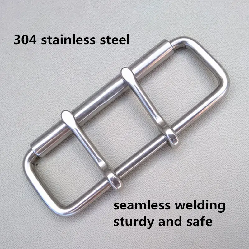 Stainless Steel Weightlifting Belt Buckle 60mm Waistband Roller Buckle Double Pin Bag Buckle  52mm 102mm Inner Width