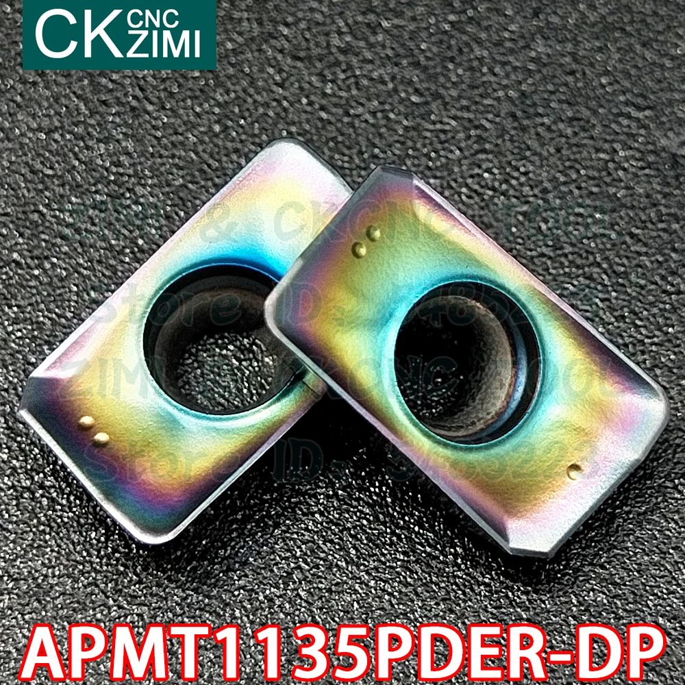 10 sztuk APMT1135PDER-DP ZM1135 APMT 1135 PDER DP węglika wkładki płytki frezarskie narzędzia tokarka metalu CNC indeksowane narzędzia do stali