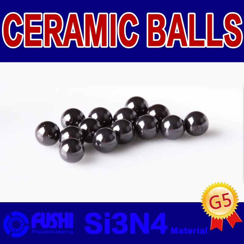 Si3N4 Ceramic Balls 6/6.35/6.747/7/7.144/7.5/7.938/8/8.731/9/9.525 mm ( 10 PCS ) Silicon Nitride G5 Precision Ball