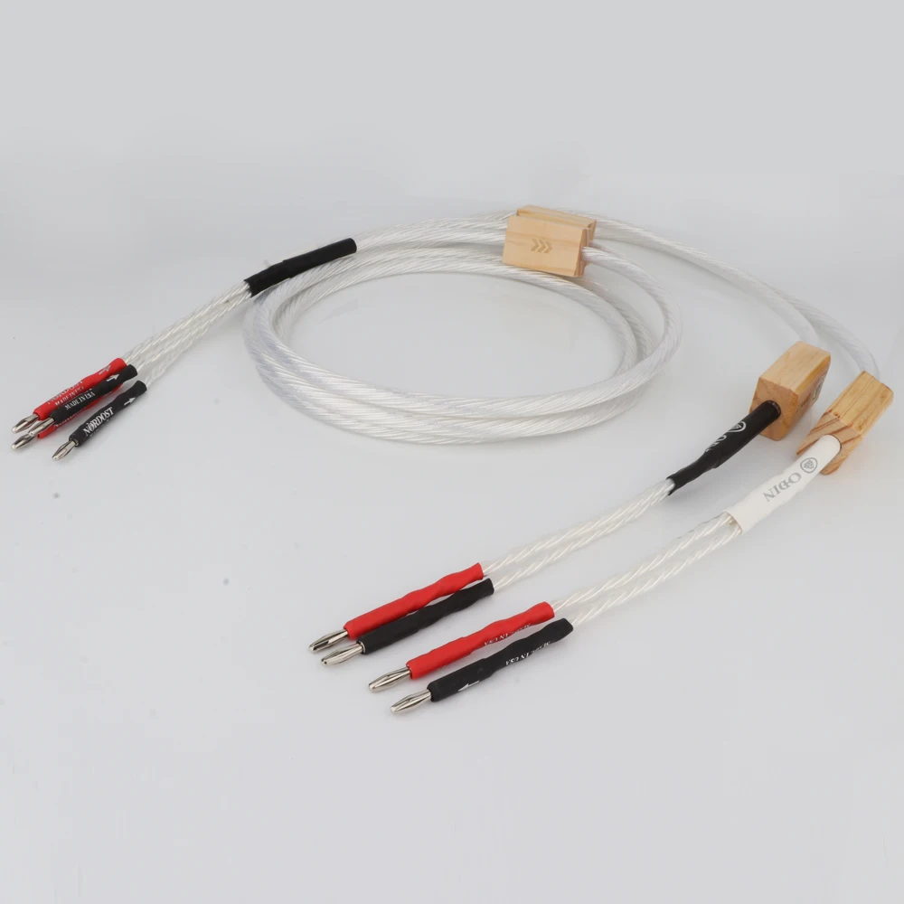 Nordost kabel koneksi speaker hifi, kabel koneksi amplifier daya, speaker surround, kabel speaker hifi, colokan pisang