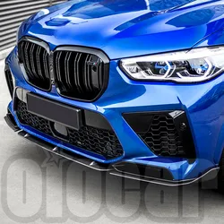 oiomotors ST Style Carbon Fiber Front Bumper Lip Spoilers for BM F95 X5M and G05 X5 Upgrade X5M Bumper Kit Front Bumper