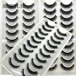 New 5/10Pairs 3D Faux Mink Eyelashes Natural Thick short False Eyelashes Dramatic Fake Lashes Makeup Eyelash Extension maquiagem