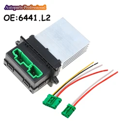 6441.L2 6441L2 Heater Blower Resistor & Connector/Wire For Renault Citroen C2 C3 C5 Peugeot 406 107 207 607 6441W6 7701207718