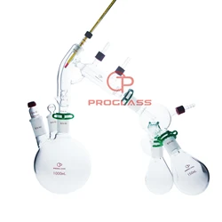 Laboratory Short Path 1L Chemistry Lab Glassware Distillation Kit