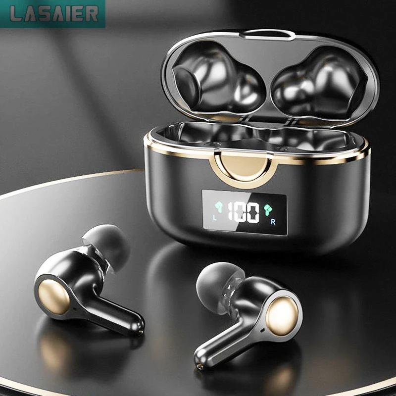 Lasaier TWS Led Wireless Headphones HiFi Stereo Earbuds Bluetooth Earphone Headset PK air 3 pro i9000 air 2 For Android iOS