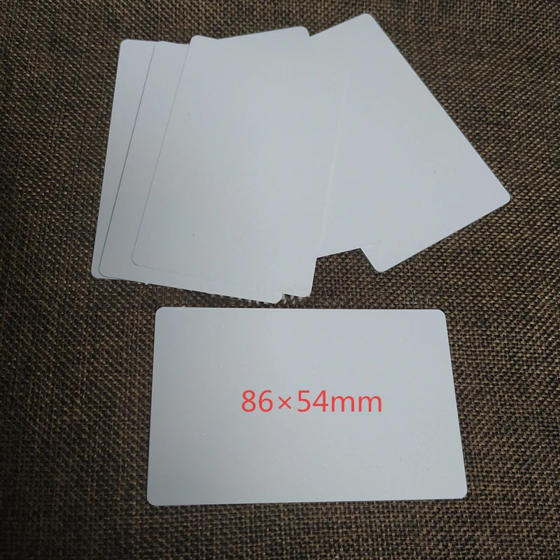 100 sheets 0.45mm 86*54mm Blank Sublimation Metal Plate Aluminium sheet Name Card Printing Sublimation Ink Transfer DIY Craft